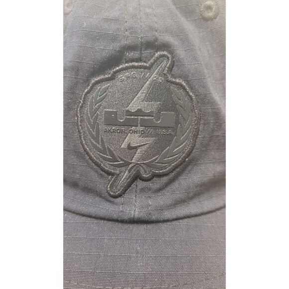 HTF Nike LeBron James Heritage86 Hat Cap Black Strapback Swoosh Akron OH STRIVE - Picture 2 of 7